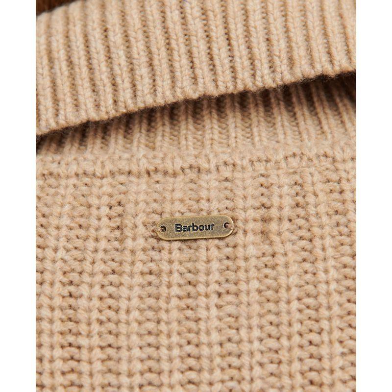 Barbour Stavia Ladies 1/4 Zip Knit - Hessian - William Powell