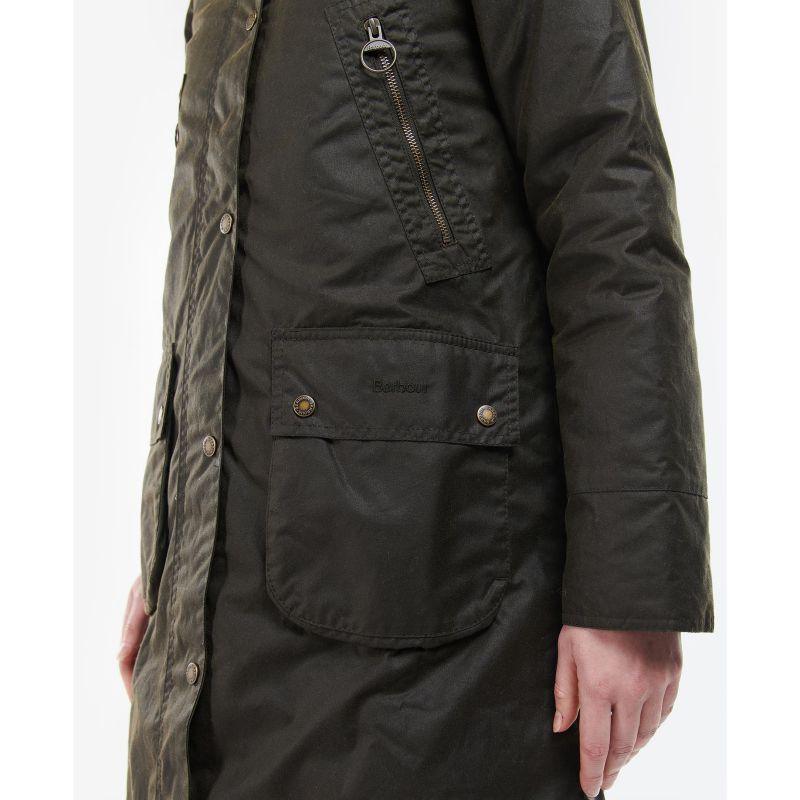  Barbour Stavia Ladies Wax Jacket - Olive/Classic - William Powell