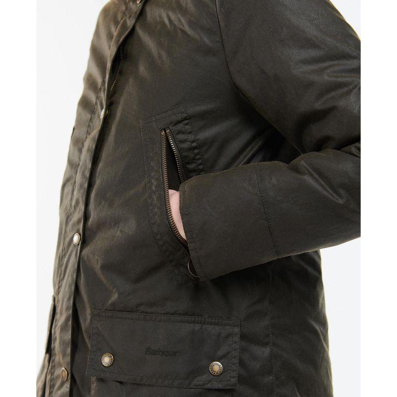  Barbour Stavia Ladies Wax Jacket - Olive/Classic - William Powell