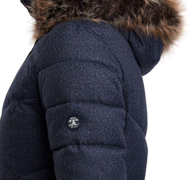 Barbour Sternway Ladies Quilted Coat - Navy Marl/Navy - William Powell