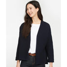 Barbour Stitch Guernsey Ladies Cardigan - Navy - William Powell