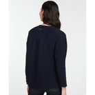 Barbour Stitch Guernsey Ladies Cardigan - Navy - William Powell