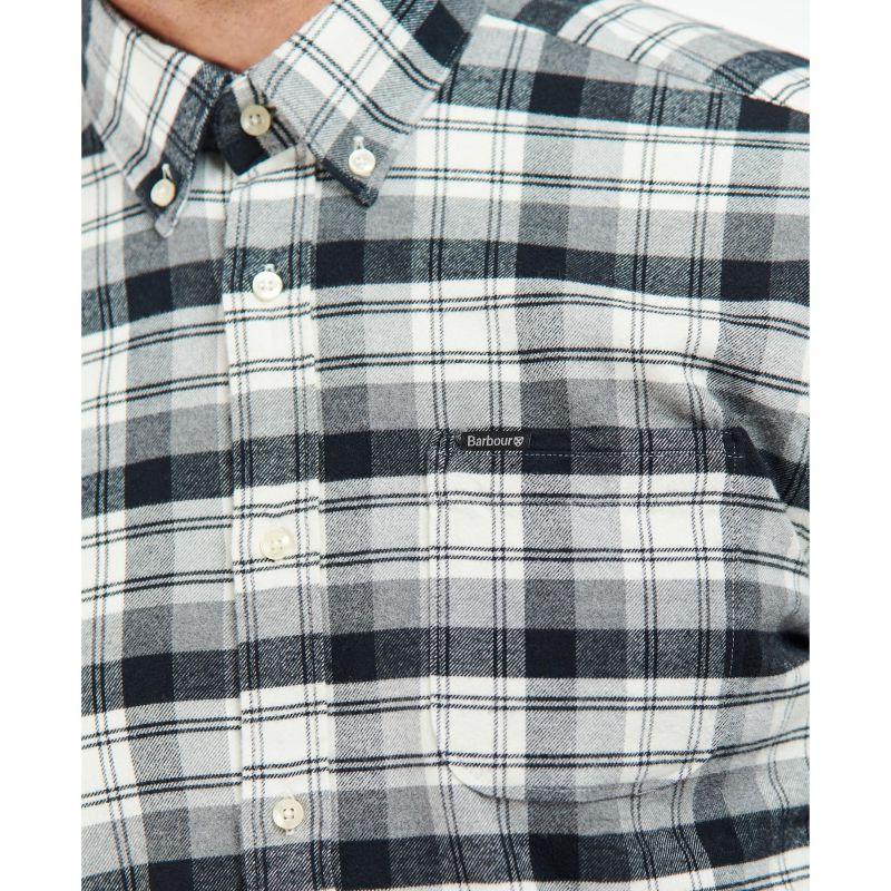 Barbour Stonewell Mens Tailored Fit Shirt - Grey Marl - William Powell