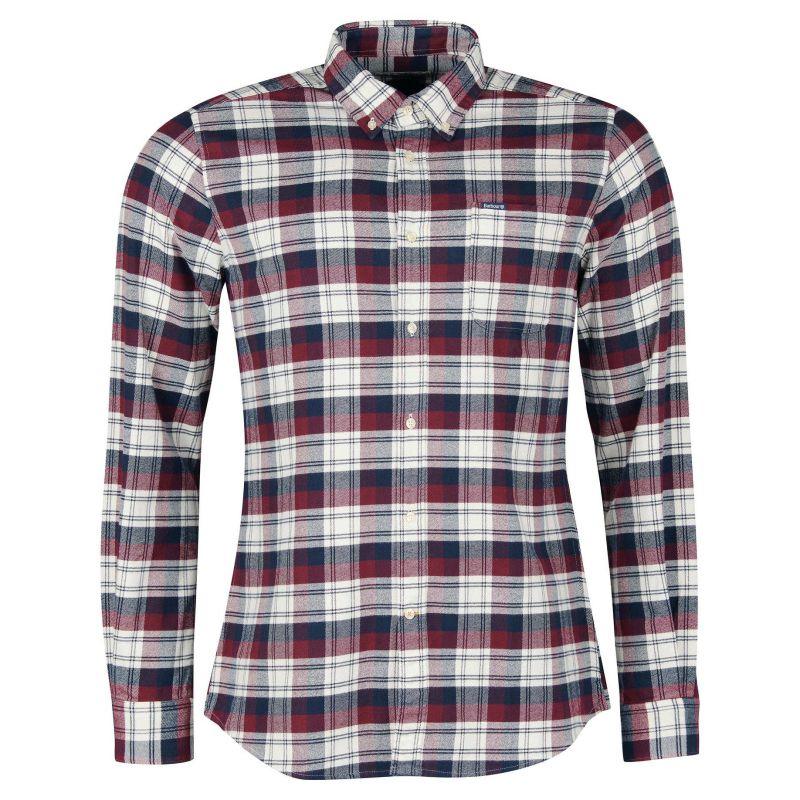 Barbour Stonewell Mens Tailored Fit Shirt - Port - William Powell