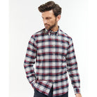 Barbour Stonewell Mens Tailored Fit Shirt - Port - William Powell