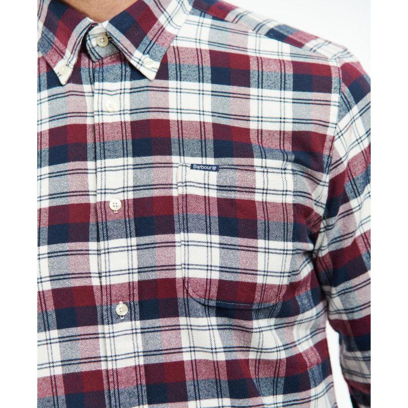 Barbour Stonewell Mens Tailored Fit Shirt - Port - William Powell