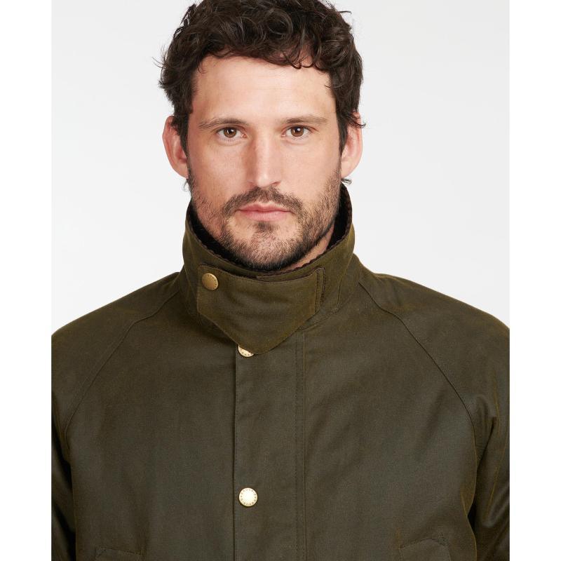 Barbour Stratford 8oz Mens Wax Jacket - Olive - William Powell