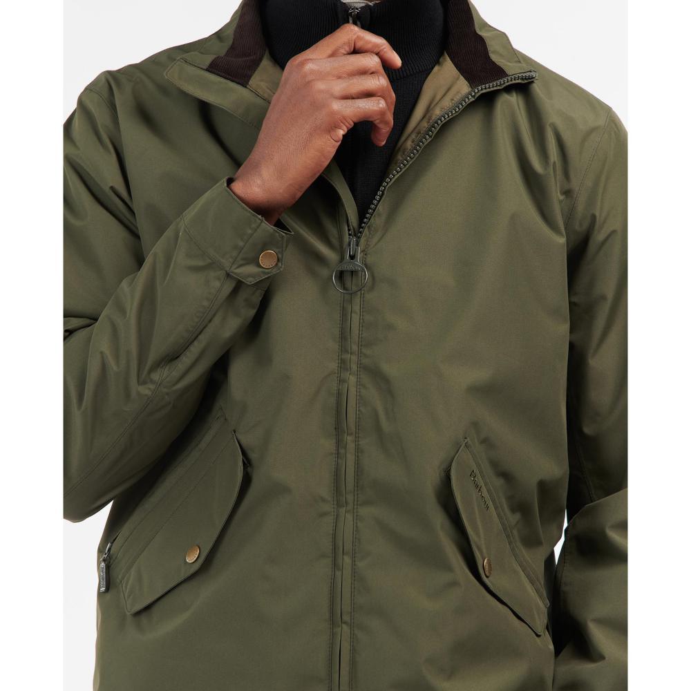 Barbour Summer Chelsea Waterproof Mens Jacket - Olive - William Powell