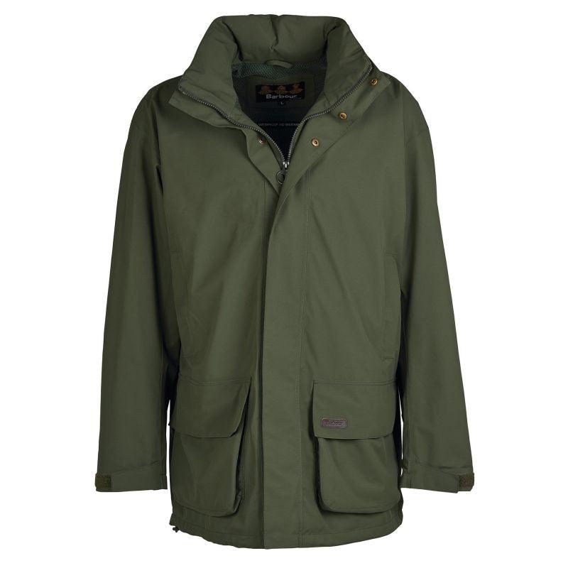 Barbour Swinton Mens Waterproof Shooting Jacket - Olive - William Powell