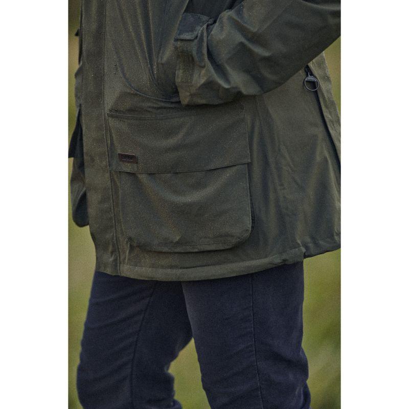 Barbour Swinton Mens Waterproof Shooting Jacket - Olive - William Powell