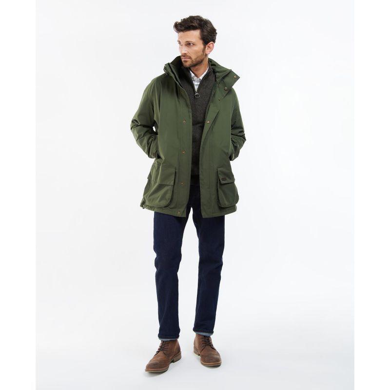 Barbour Swinton Mens Waterproof Shooting Jacket - Olive - William Powell