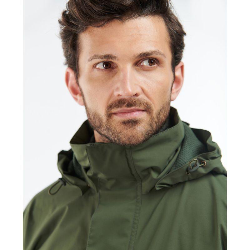 Barbour Swinton Mens Waterproof Shooting Jacket - Olive - William Powell