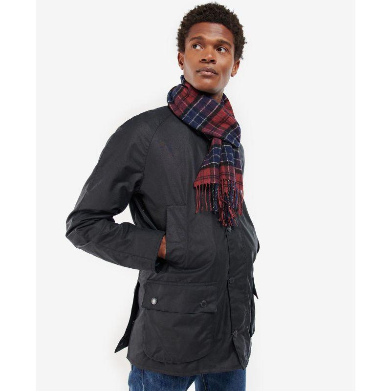 Barbour Tartan Lambswool Scarf - Cordovan - William Powell