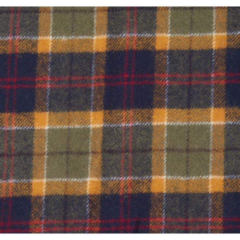 Barbour Tartan Lambswool Scarf - Green/Navy/Red - William Powell