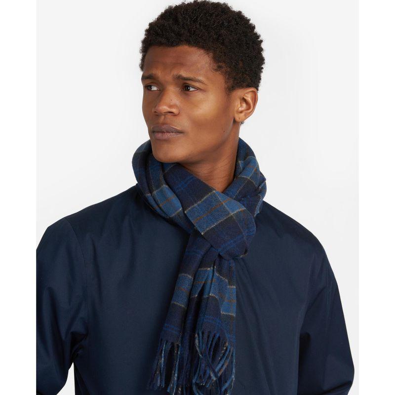 Barbour Tartan Lambswool Scarf - Midnight - William Powell