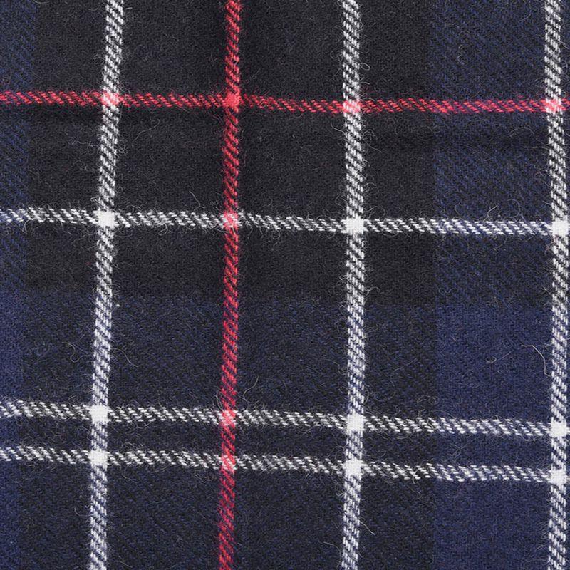 Barbour Tartan Lambswool Scarf - Navy/Red - William Powell