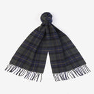 Barbour Tartan Lambswool Scarf - Olive Night - William Powell