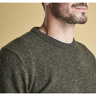 Barbour Tisbury Crew Jumper - Dark Seaweed - William Powell