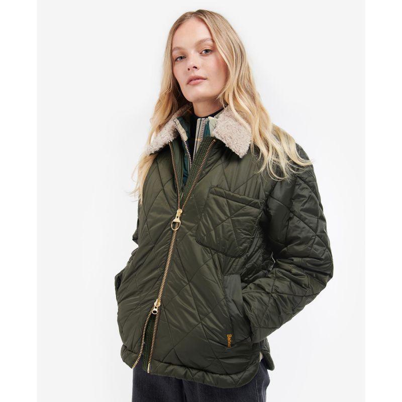 Barbour Vaila Ladies Quilted Jacket - Sage/Classic - William Powell