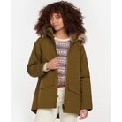 Barbour Warkworth Ladies Waterproof Jacket - Nori Green/Dusky Green - William Powell