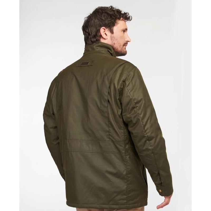 Barbour Watson Mens Wax Jacket - Archive Olive - William Powell