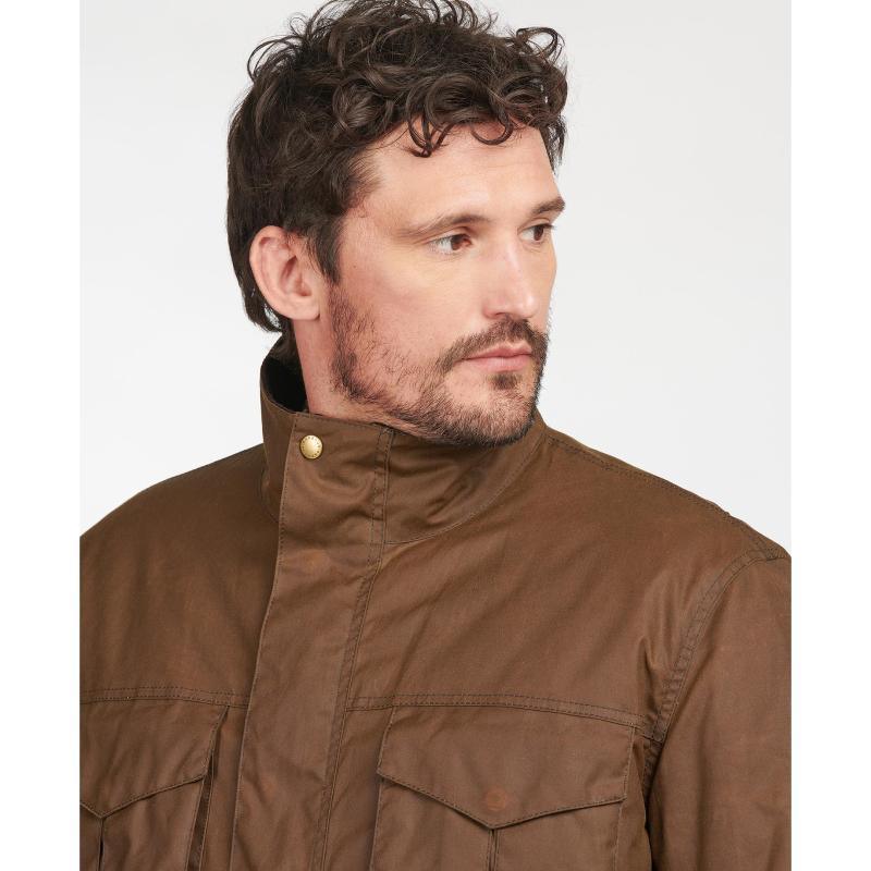 Barbour Watson Mens Wax Jacket - Brown - William Powell