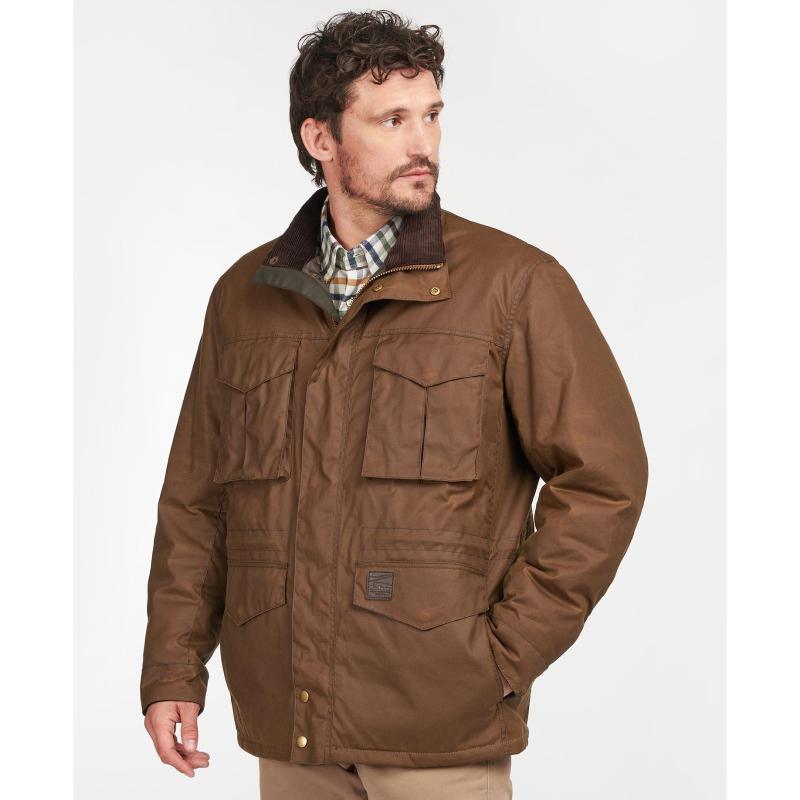 Barbour Watson Mens Wax Jacket - Brown - William Powell