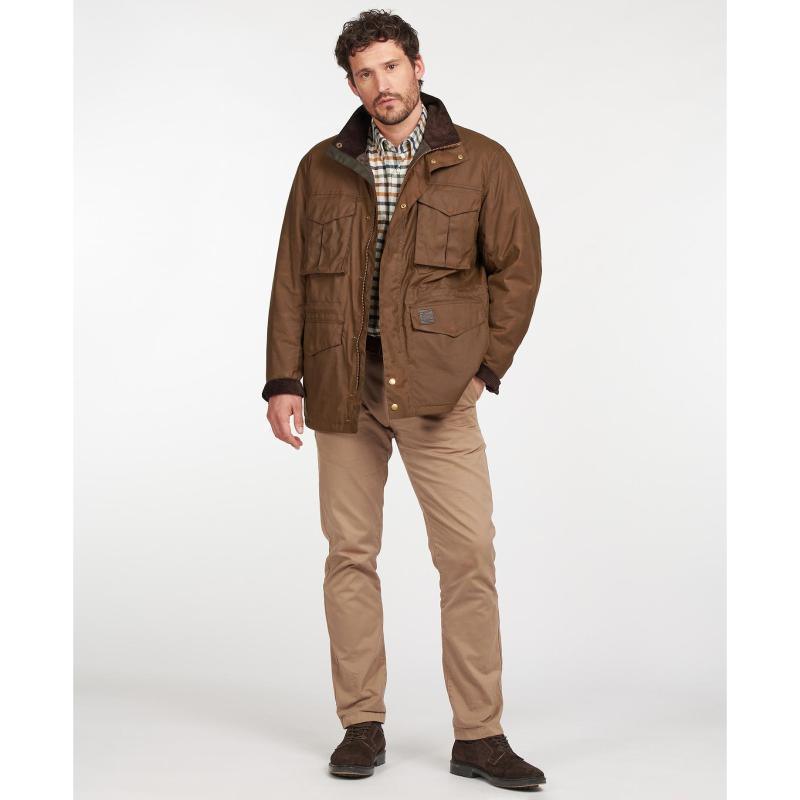 Barbour Watson Mens Wax Jacket - Brown - William Powell