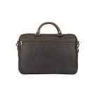 Barbour Wax Leather Briefcase - Olive - William Powell