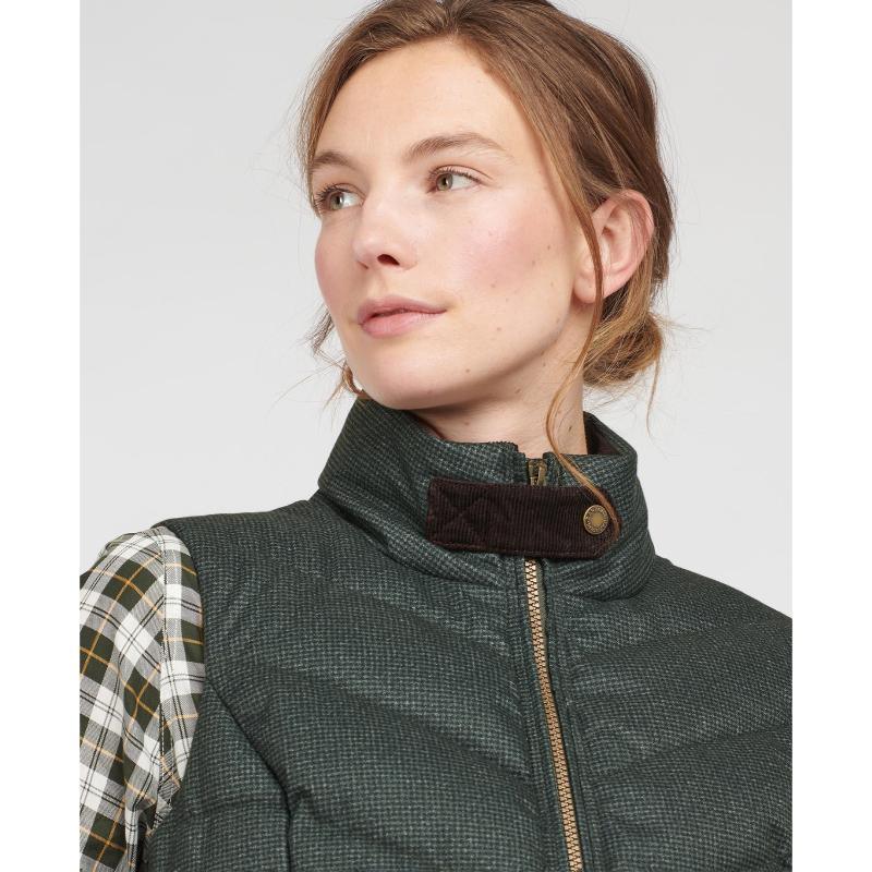 Barbour Whernside Ladies Gilet - Olive - William Powell