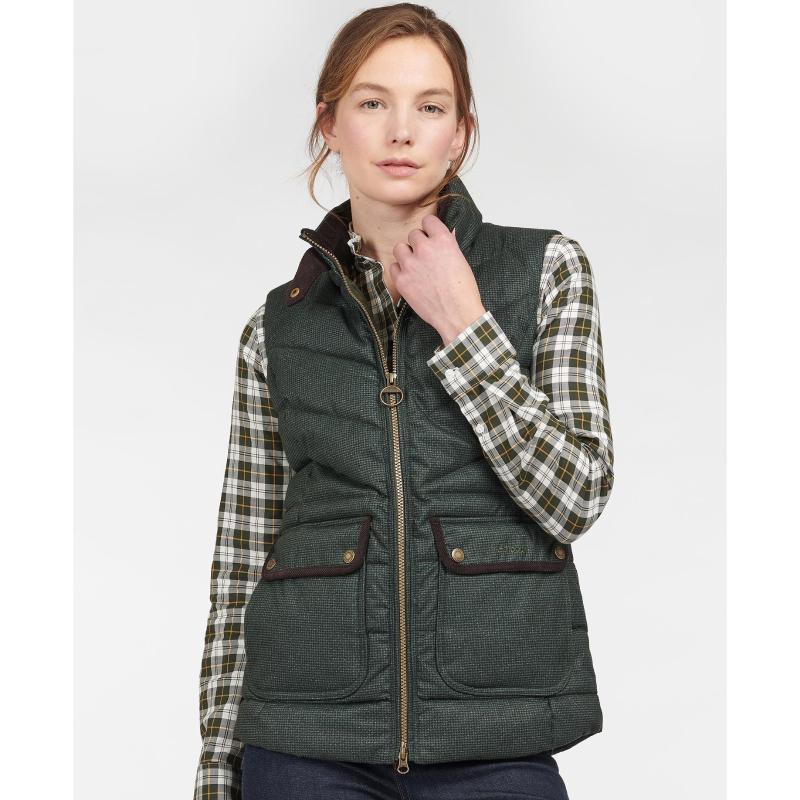 Barbour Whernside Ladies Gilet - Olive - William Powell