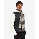 Barbour Wool Cashmere Tartan Scarf - Greystone - William Powell