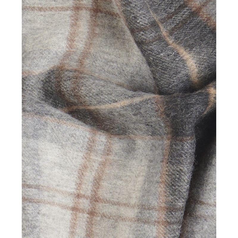 Barbour Wool Cashmere Tartan Scarf - Greystone - William Powell