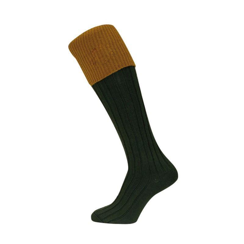 Childrens Lomond Socks Spruce/Ochre - William Powell