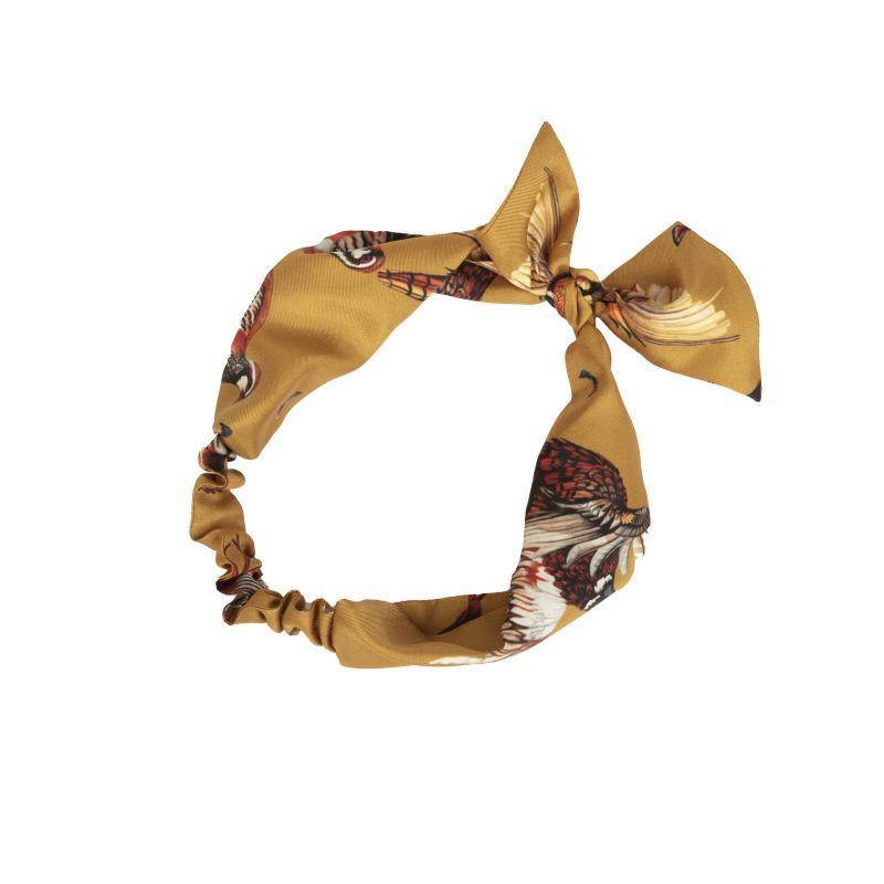 Clare Haggas George & Friends Silk Headband - Gold - William Powell