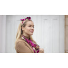 Clare Haggas George & Friends Silk Headband - Magenta - William Powell