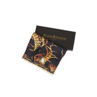 Clare Haggas Heads or Tails Narrow Twill Silk Scarf - Navy & Gold - William Powell