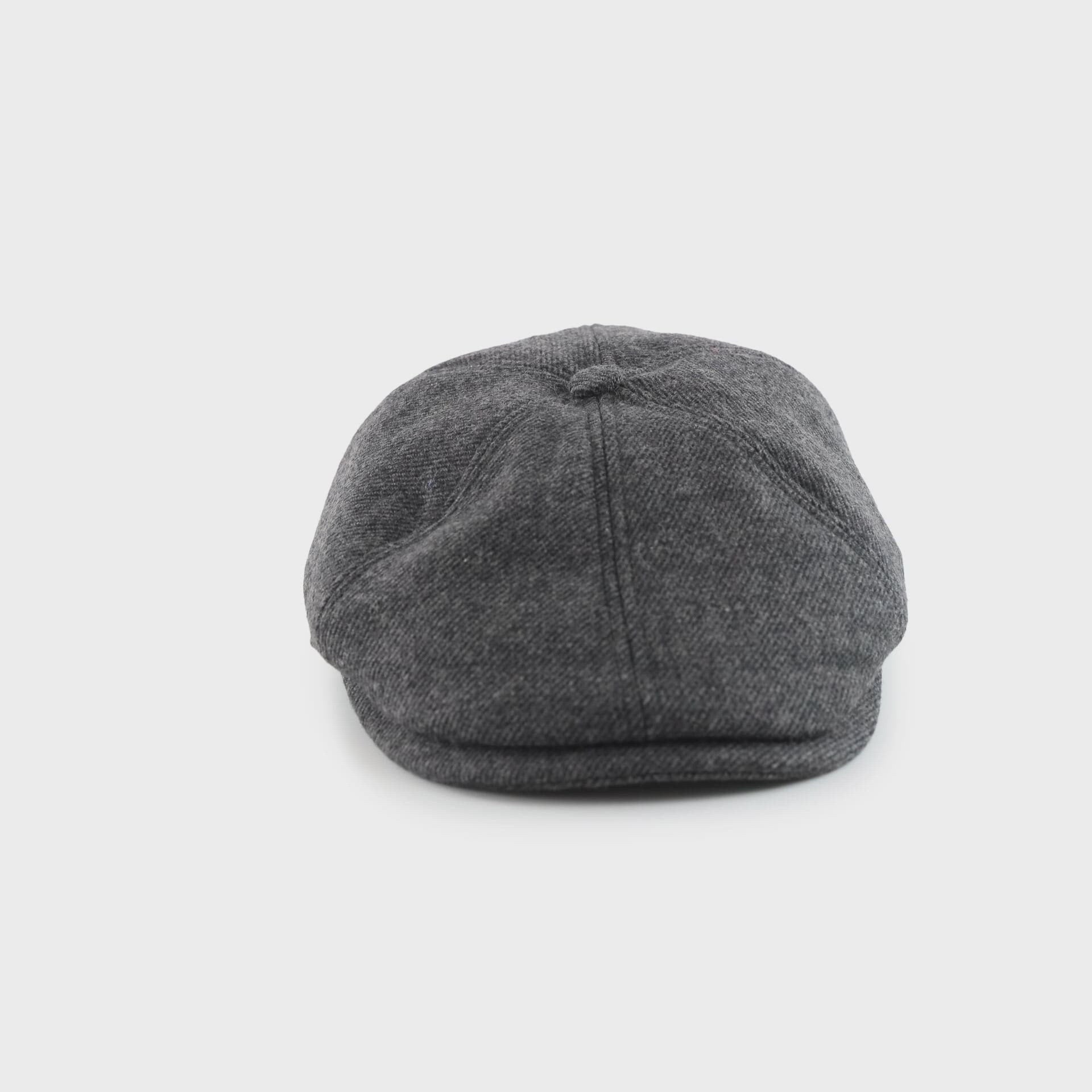 Barbour Claymore Mens Bakerboy Hat - Charcoal Grey – William Powell