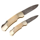 Damascus Bone Folding Pocket Knife - William Powell