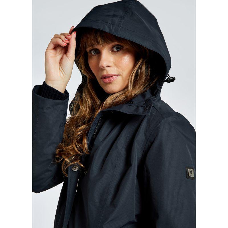 Dubarry Alderford Ladies Long Waterproof Coat - Navy - William Powell