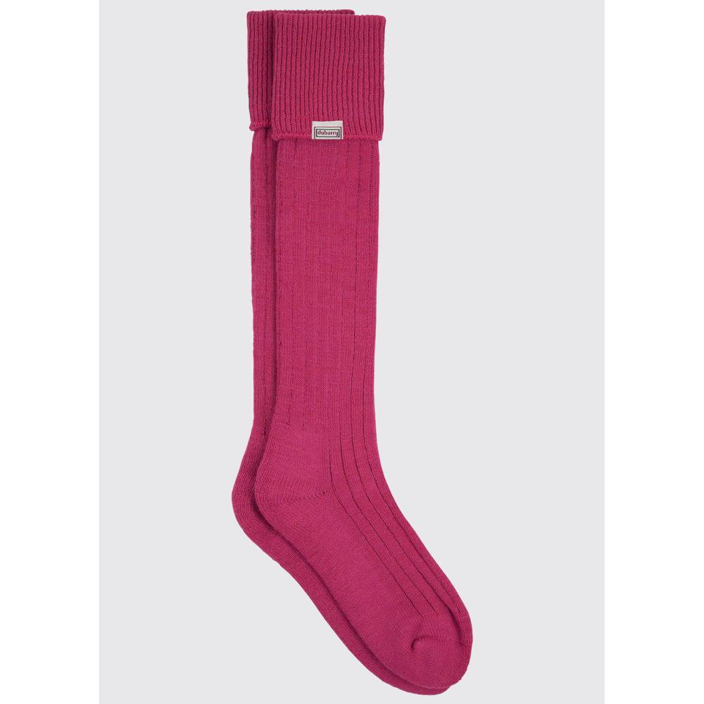 Dubarry Alpaca Ladies Boot Socks - Pink - William Powell