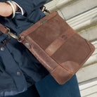 Dubarry Ardmore Messenger Leather Bag - Walnut - William Powell