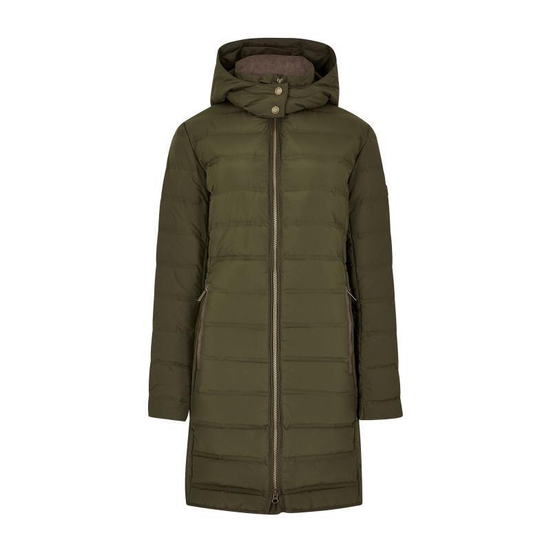 Dubarry Ballybrophy Ladies Down Coat - Olive - William Powell