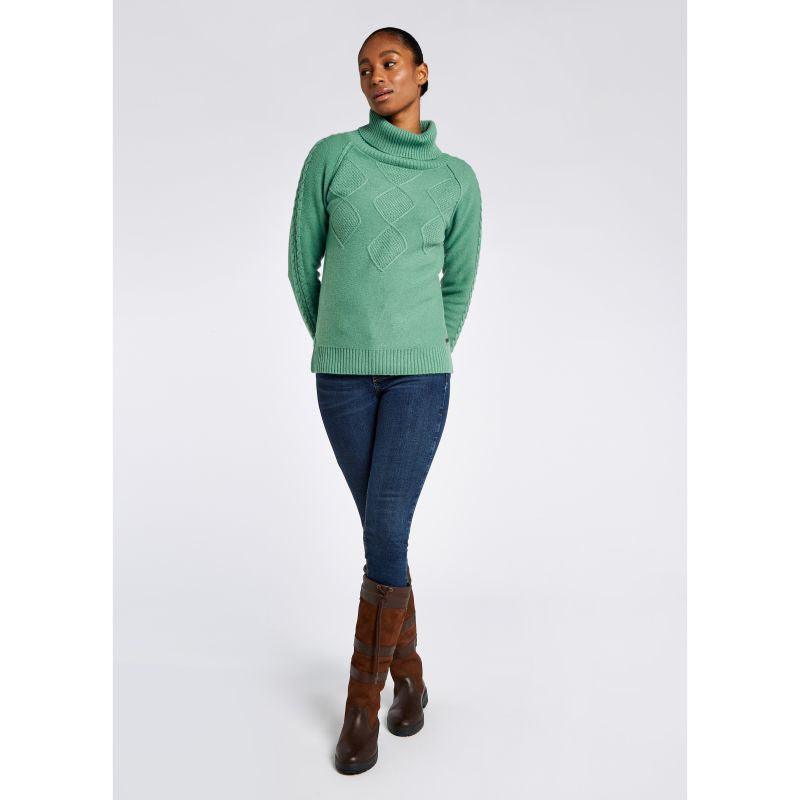 Dubarry Belleek Ladies Roll Neck Jumper - Crab Apple - William Powell