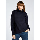 Dubarry Belleek Ladies Roll Neck Jumper - Navy - William Powell