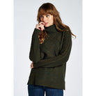 Dubarry Belleek Ladies Roll Neck Jumper - Olive - William Powell