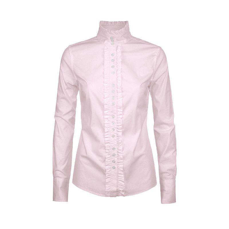 Dubarry Chamomile Ruffle Detail Shirt - Pale Pink - William Powell