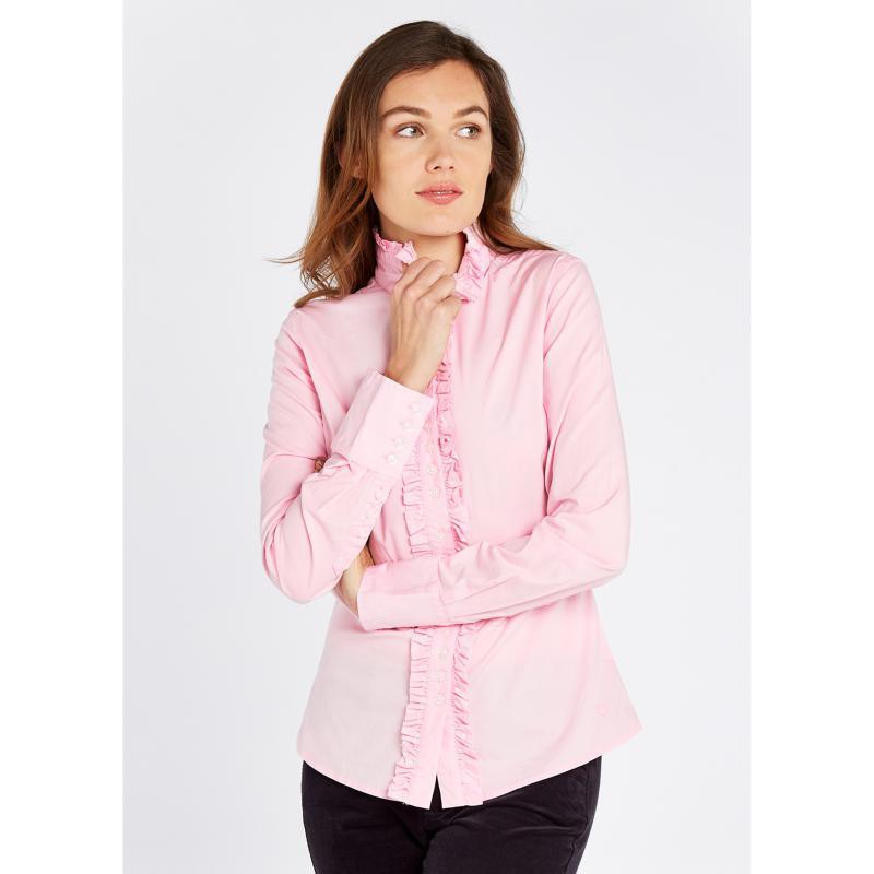 Dubarry Chamomile Ruffle Detail Shirt - Pale Pink - William Powell