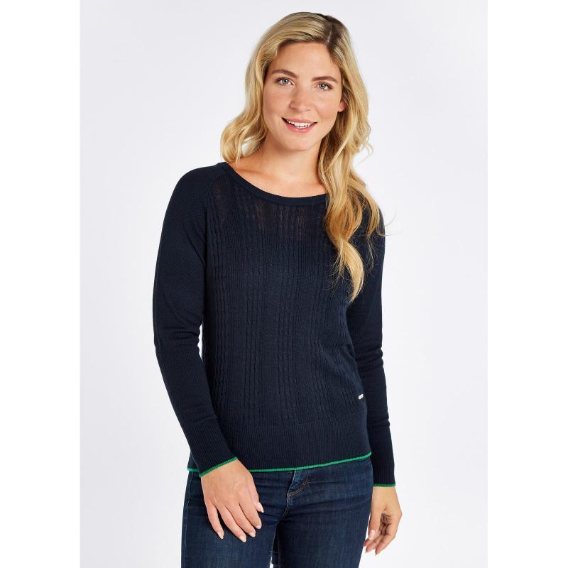 Dubarry Clifton Ladies Knitted Sweater - Navy - William Powell