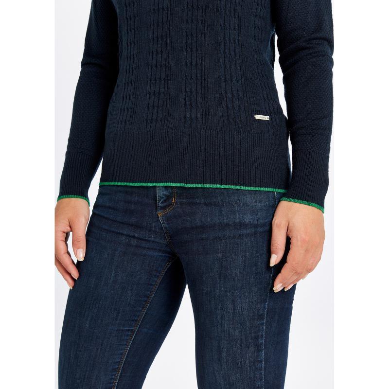 Dubarry Clifton Ladies Knitted Sweater - Navy - William Powell